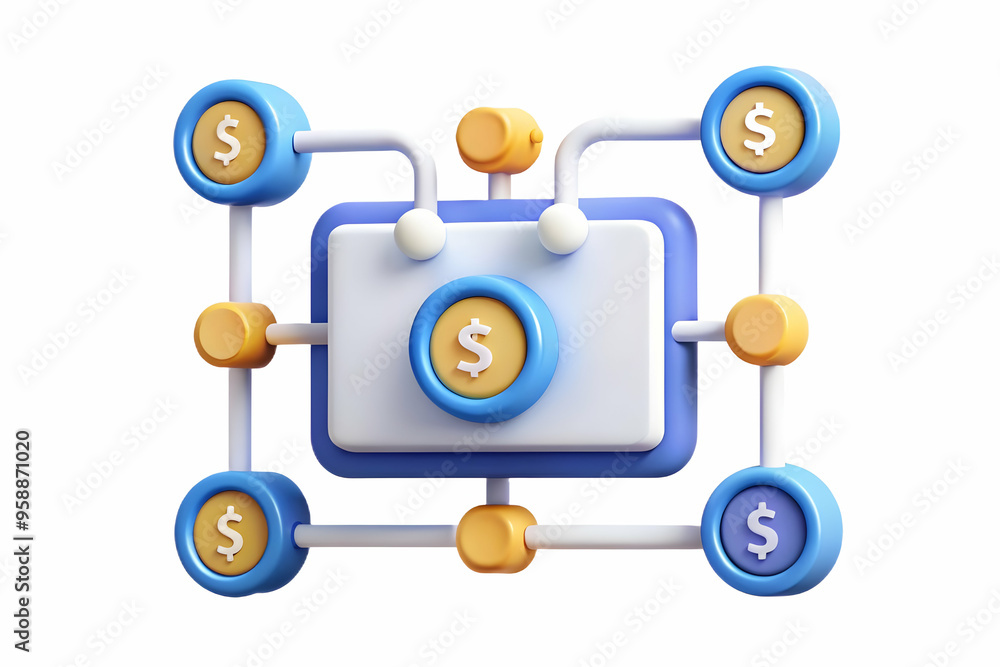 Flat AI Data Stream and Money Symbols Frame: Modern Tech Design with AI-Driven Data Managing Financial Costs. Simple Flat Vector Illustration in Smart Business Tone. Flat AI Data Stream and Money Symbols Frame: Modern Tech Design with AI-Driven Data Managing Financial Costs. Simple Flat Vector Illustration in Smart Business Tone.