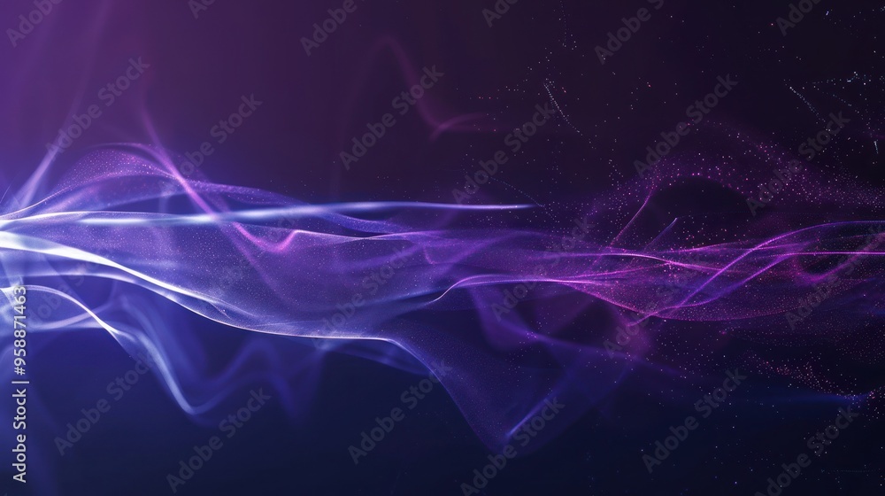 Obraz premium Abstract Purple and Blue Swirling Light