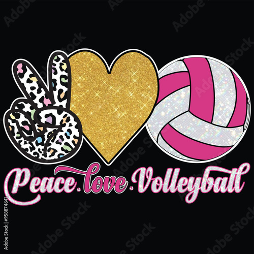 Volleyball mom t-shirt design vector template