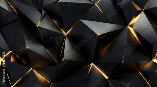 Wallpaper Mural Abstract black and gold geometric background with textured surface. Torontodigital.ca