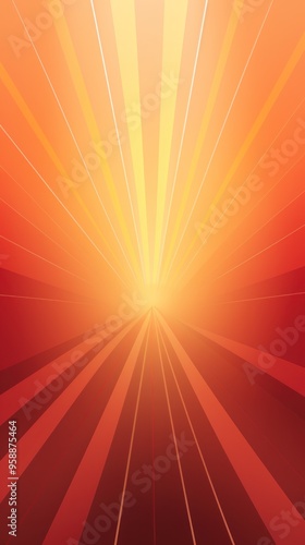 Sun rays background with gradient color, maroon and gold, vector illustration