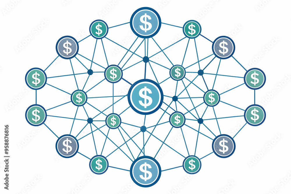 Flat AI Neural Network and Cost Symbols Frame: Innovative Border Design Illustrating AI's Financial Prediction Abilities - Smart Business Concept in Simple Vector Illustration Flat AI Neural Network and Cost Symbols Frame: Innovative Border Design Illustrating AI's Financial Prediction Abilities - Smart Business Concept in Simple Vector Illustration