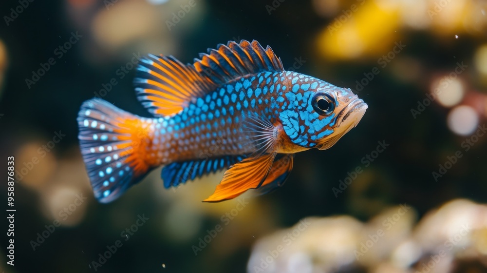 Colorful Tropical Fish in Vibrant Underwater Habitat Colorful Tropical Fish in Vibrant Underwater Habitat