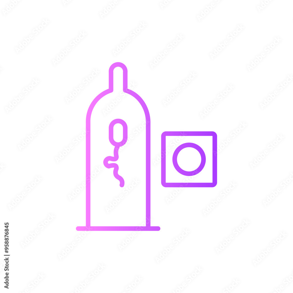 condom gradient icon condom gradient icon