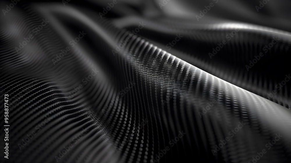 Abstract Black Carbon Fiber Pattern Abstract Black Carbon Fiber Pattern