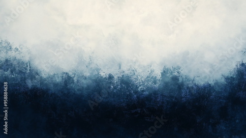 A dreamy textured background with dark blue tones blending into soft whites