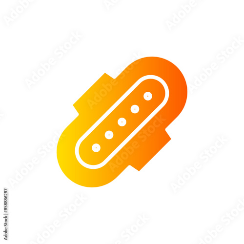 sanitary napkin gradient icon