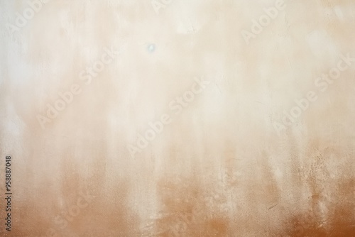 Tan and white gradient noisy grain background texture painted surface wall blank empty pattern with copy space for product design or text copyspace