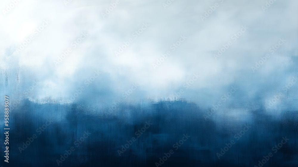 A smooth cloudy texture with deep blue shadows blending into a soft white glow A smooth cloudy texture with deep blue shadows blending into a soft white glow