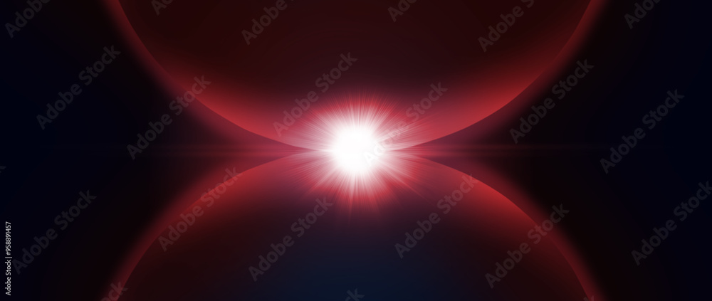 Radiant interplay of light and shadow in a cosmic landscape at twilight Radiant interplay of light and shadow in a cosmic landscape at twilight