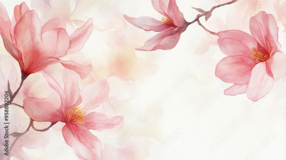 Dying blooms, fragile petals in a quiet, sorrowful scene, watercolor style Dying blooms, fragile petals in a quiet, sorrowful scene, watercolor style
