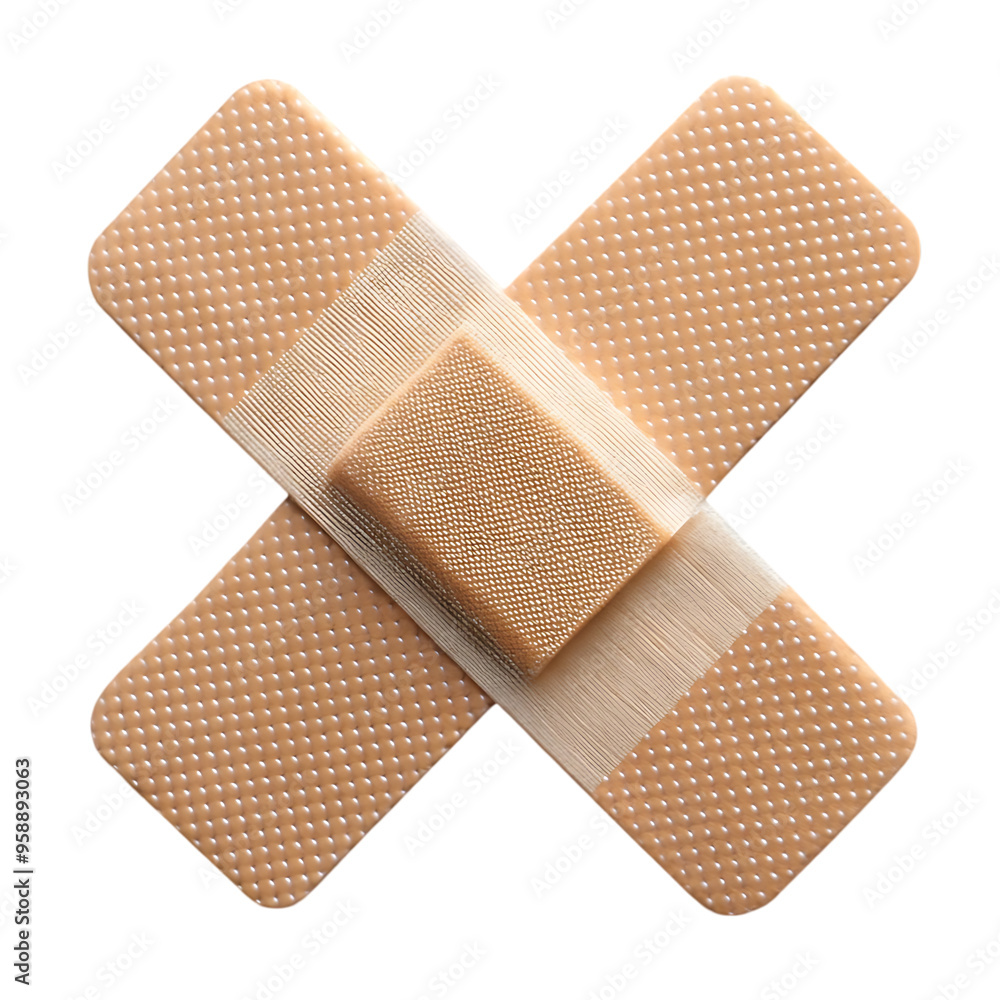 adhesive bandage on white background adhesive bandage on white background