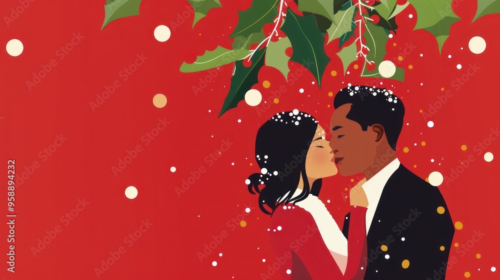 Romantic Christmas Kiss Romantic Christmas Kiss