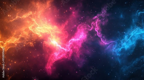 Cosmic Nebulae: A Dance of Color and Light