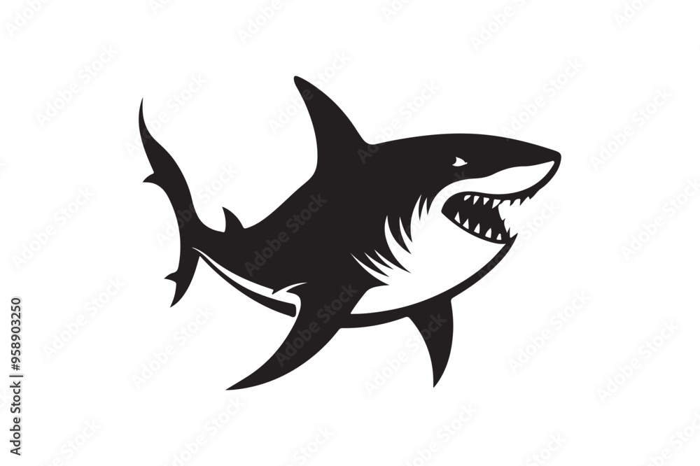 Shark silhouette vector illustration, Shark silhouette vector, shark silhouette printable Shark silhouette vector illustration, Shark silhouette vector, shark silhouette printable