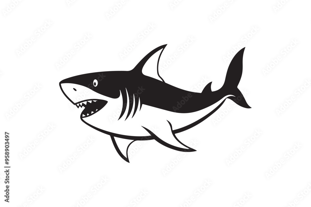 Shark silhouette vector illustration, Shark silhouette vector, shark silhouette printable Shark silhouette vector illustration, Shark silhouette vector, shark silhouette printable