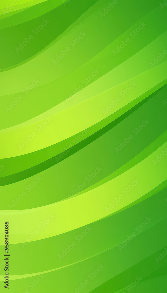 Wavy green gradient design with flowing lines. Wavy green gradient design with flowing lines.