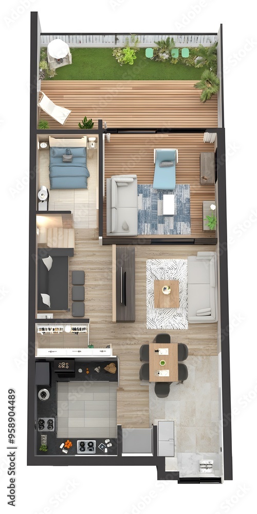 Modern Apartment Floor Plan Design With Balcony Modern Apartment Floor Plan Design With Balcony
