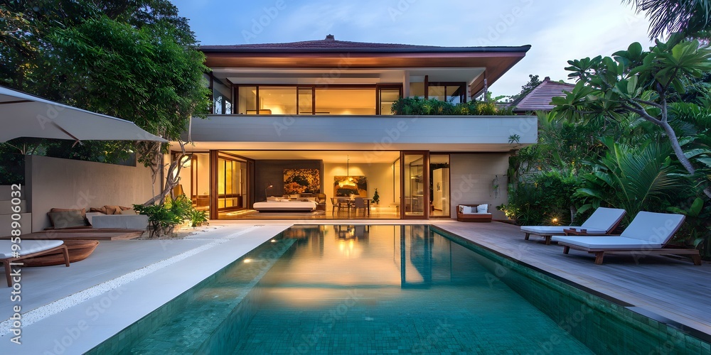 Modern Luxury Villa with Pool and Tropical Garden Modern Luxury Villa with Pool and Tropical Garden