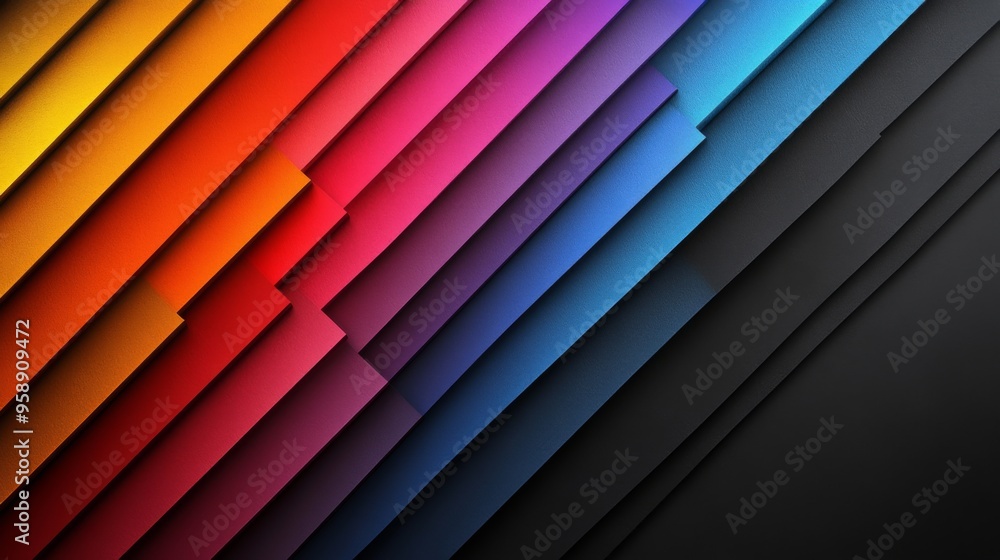 Obraz premium Vibrant Multicolor Geometric Abstract Background