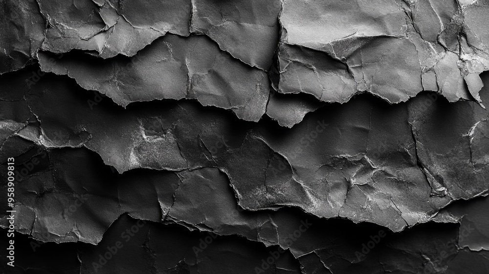 Textured Black Paper Surface Generative AI Textured Black Paper Surface Generative AI