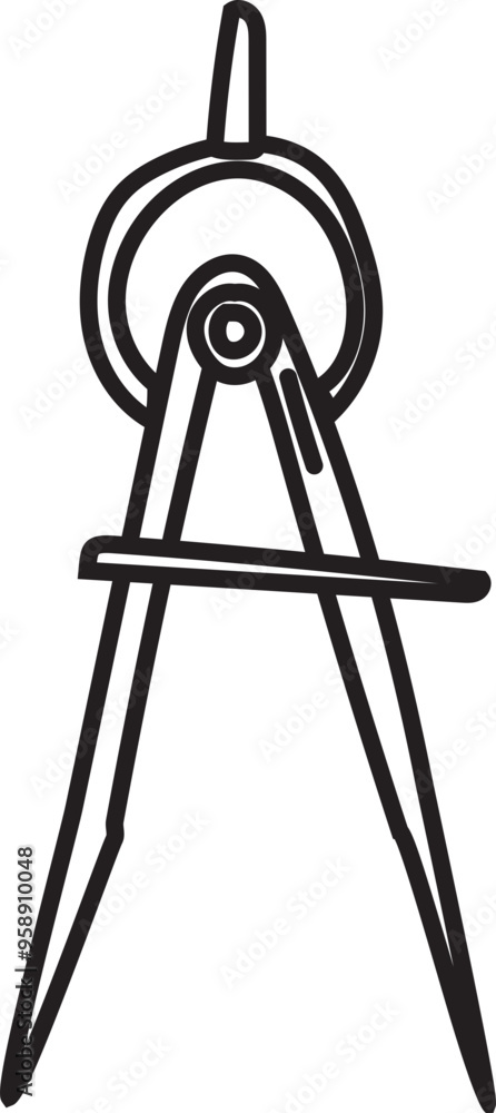 Hand drawn compass illustration on transparent background.
Hand drawn compass illustration on transparent background.