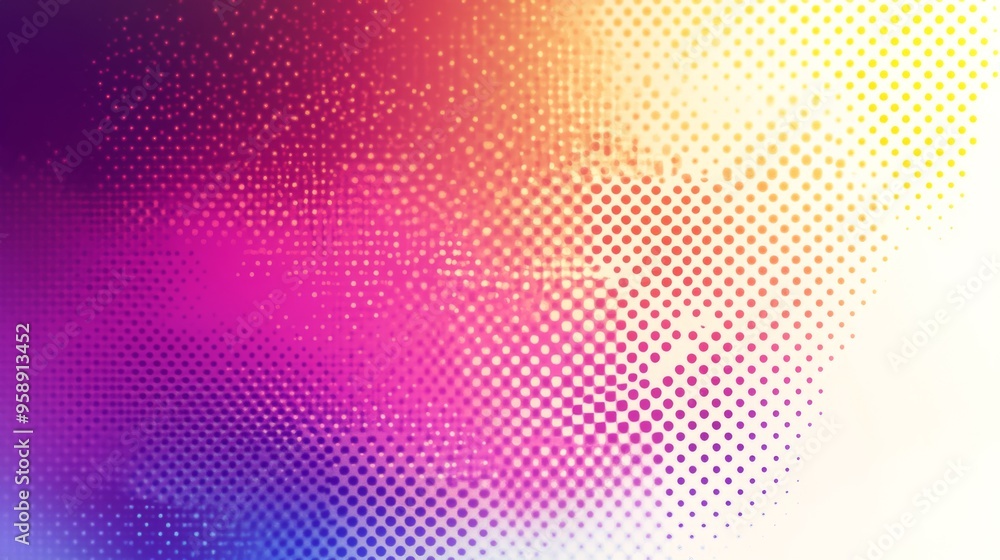 Colorful Halftone Dot Abstract Background Colorful Halftone Dot Abstract Background