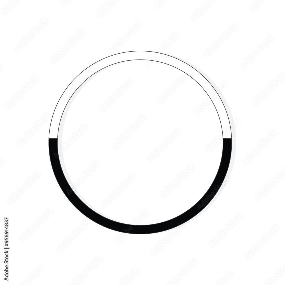 black and white minimalist vector design circle isolated on white black and white minimalist vector design circle isolated on white