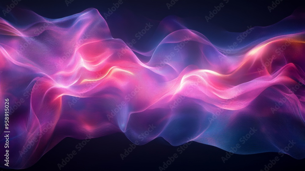 Obraz premium Abstract Digital Waves