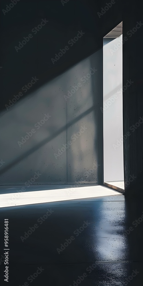 Obraz premium Light Through Concrete Doorway