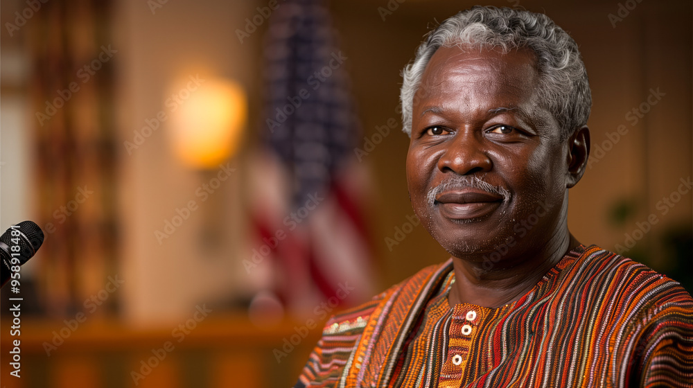a distinguished old modern man wearing a diversify color dress, posing with a smile a distinguished old modern man wearing a diversify color dress, posing with a smile