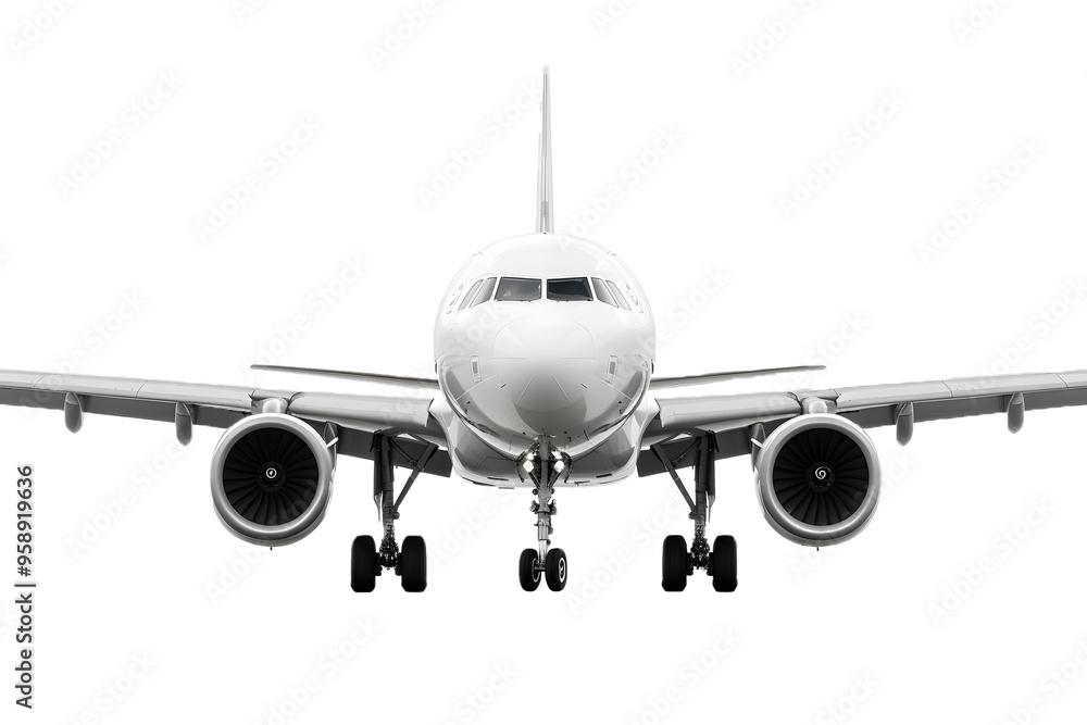 typical airplane, isolated on white or transparent background, PNG typical airplane, isolated on white or transparent background, PNG