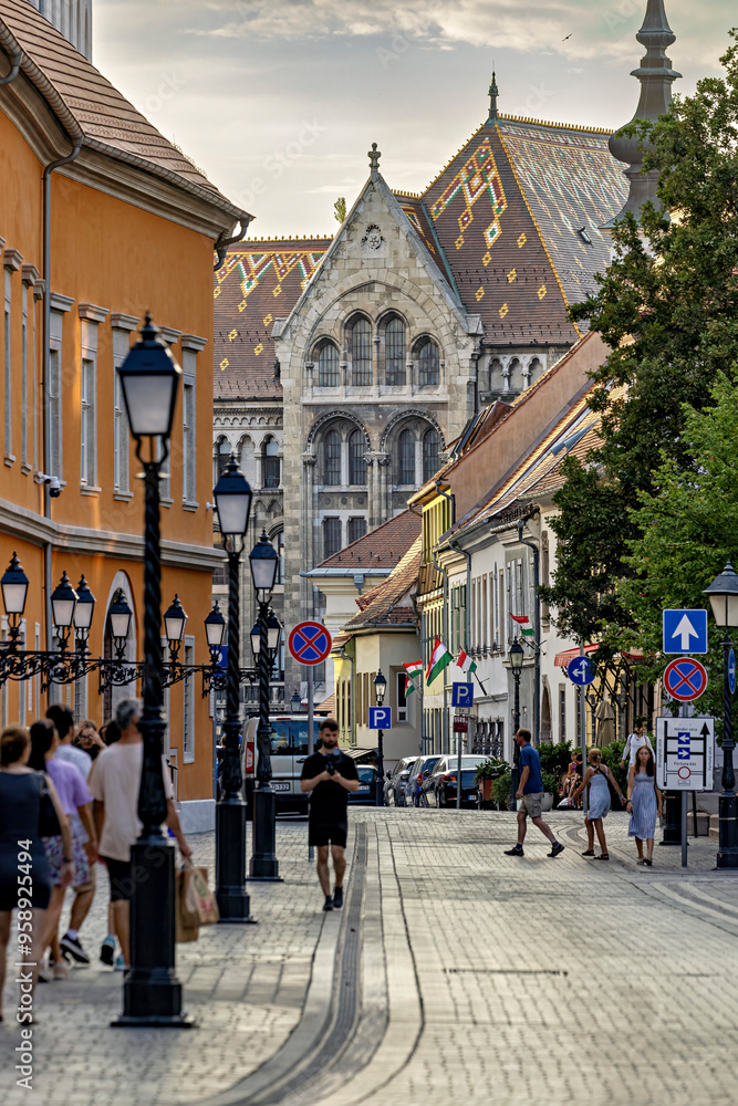 Naklejka premium The Castle Area of Budapest