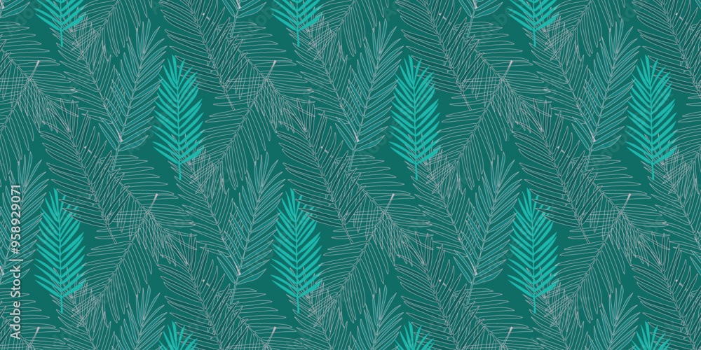 Seamless vector pattern of abstract leaves for bed linen, wallpaper and textures Seamless vector pattern of abstract leaves for bed linen, wallpaper and textures