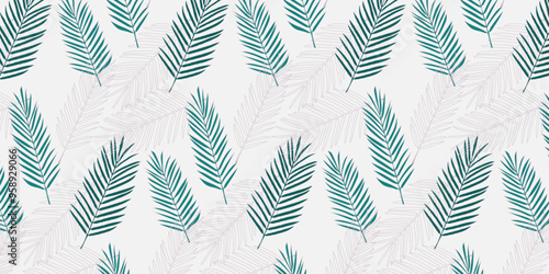 Seamless vector pattern of abstract leaves for bed linen, wallpaper and textures