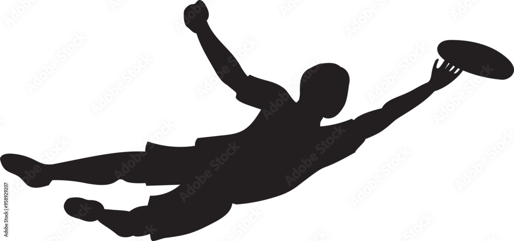 Volleyball player silhouette illustration on transparent background.
Volleyball player silhouette illustration on transparent background.