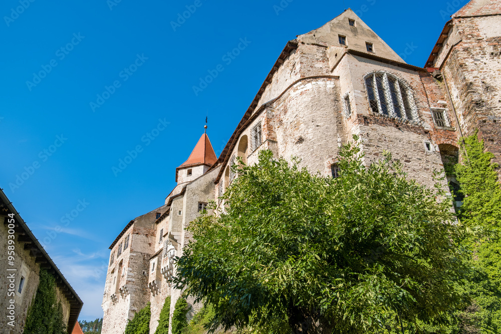 Hrad Pernstejn, Czech Republic -August 20 2024: Castle in the South Morav Region Hrad Pernstejn, Czech Republic -August 20 2024: Castle in the South Morav Region