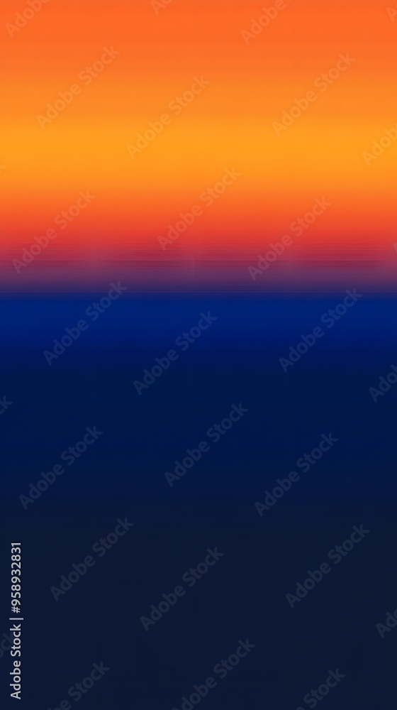 Fototapeta premium Gradient, Shapes, Waves, Blue and Orange, Abstract Image, Texture, Pattern Background, Wallpaper, Smartphone Cover and Screen, Cell Phone, PC, Laptop, 9:16 and 16:9 Format