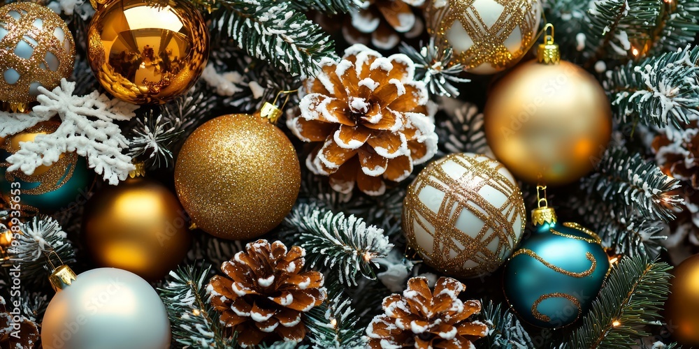 Merry christmas and happy new year festive background