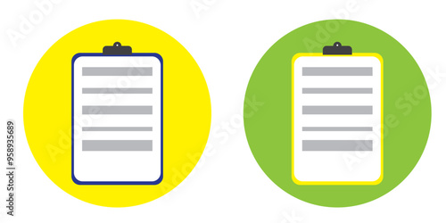checklist clip icon set illustration abstract vector on a white background