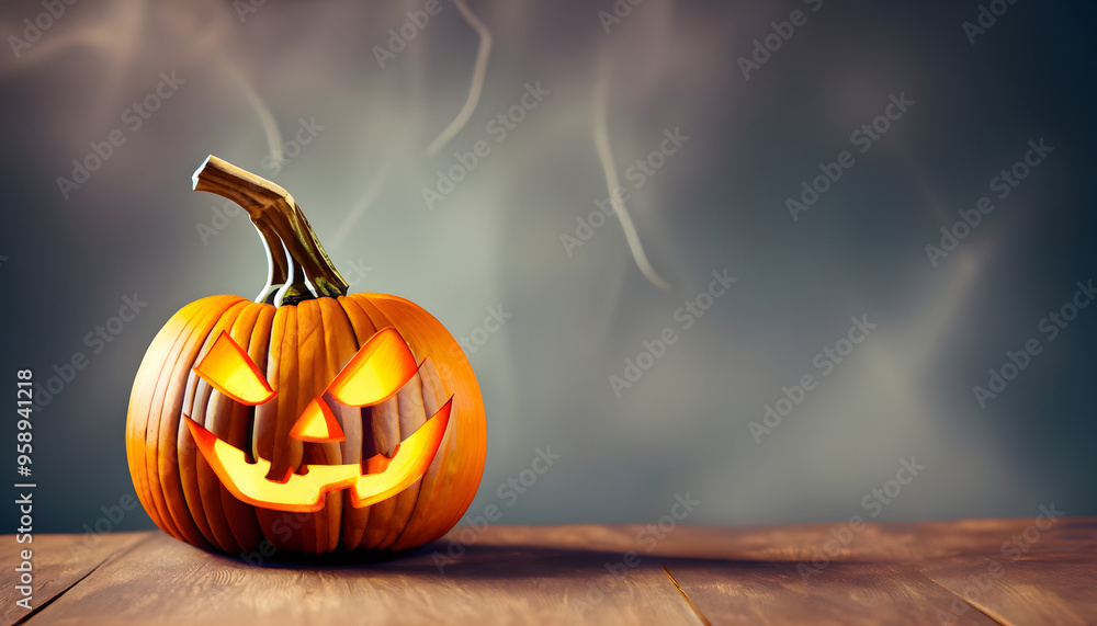 Glowing Grin: Carved Pumpkins in Halloween Shadows Glowing Grin: Carved Pumpkins in Halloween Shadows