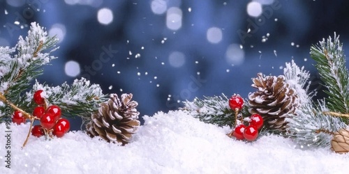 Merry christmas and happy new year festive background