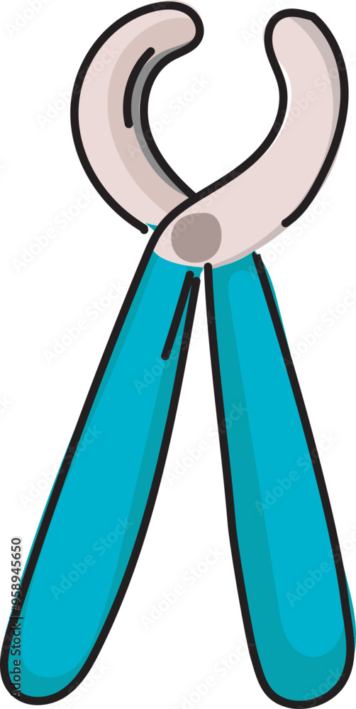 Cartoon pliers illustration on transparent background.
Cartoon pliers illustration on transparent background.