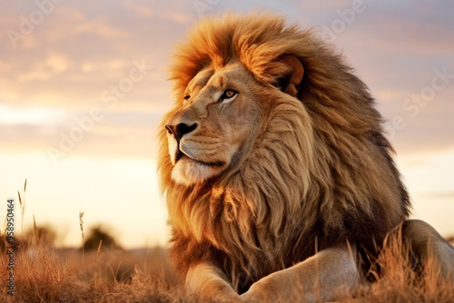 Lion Animal Nature In The Majestic Wilderness