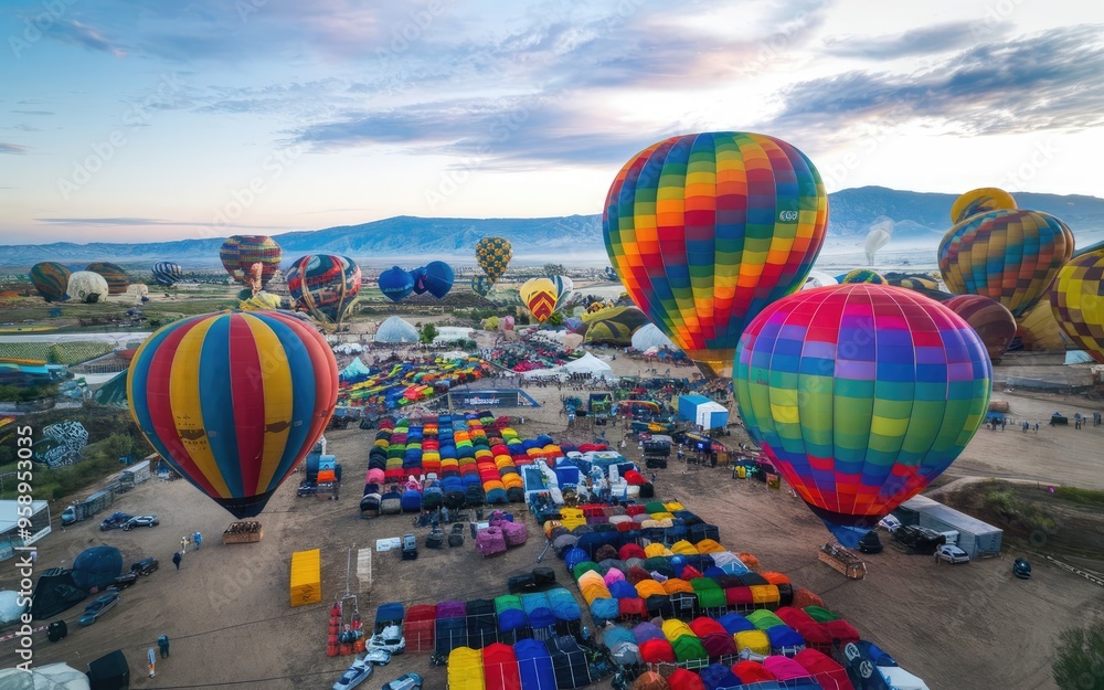 Fototapeta premium hot air balloons