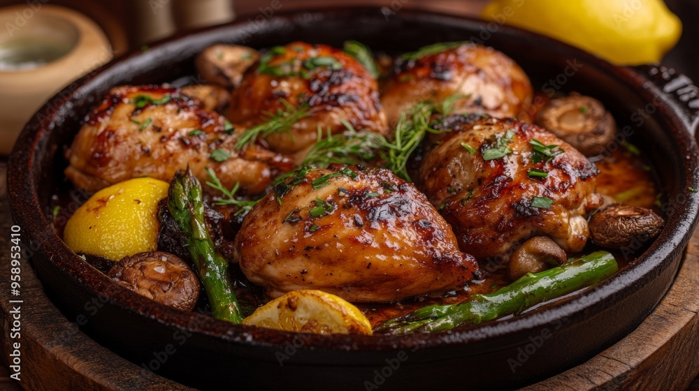 The national cuisine of Brazil: Chicken in red wine. The national cuisine of Brazil: Chicken in red wine.