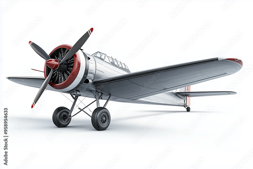 Front view small airplane isolated on white background, Private aviation concept. Front view small airplane isolated on white background, Private aviation concept.