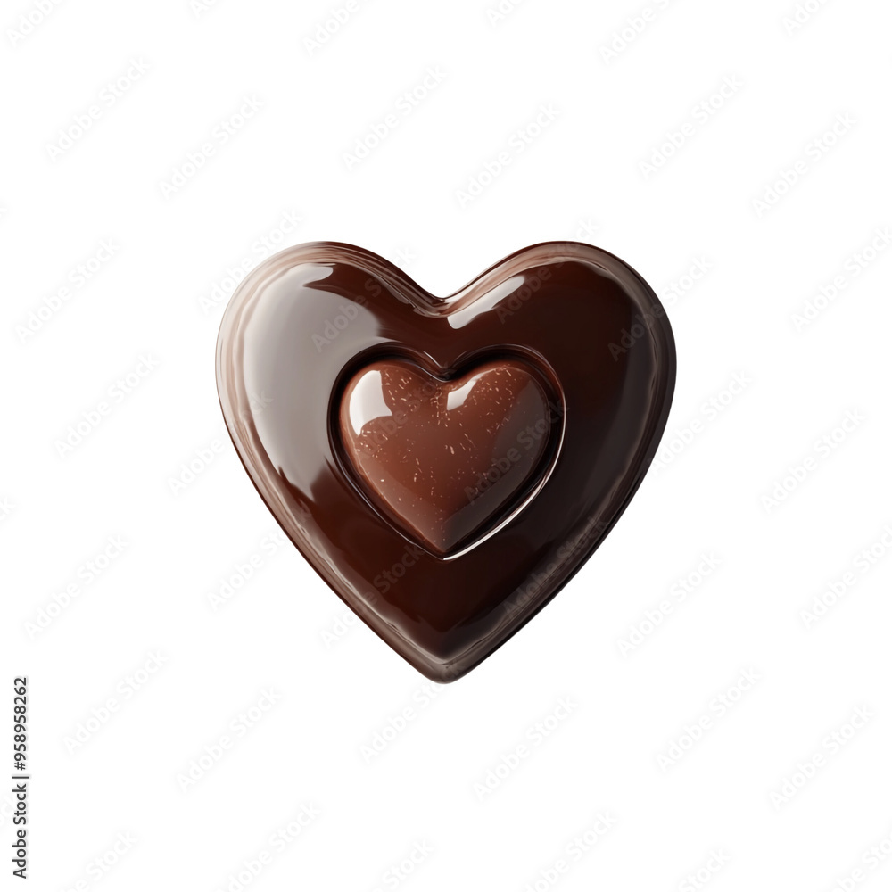 Heart-shaped Chocolate Candy Heart-shaped Chocolate Candy