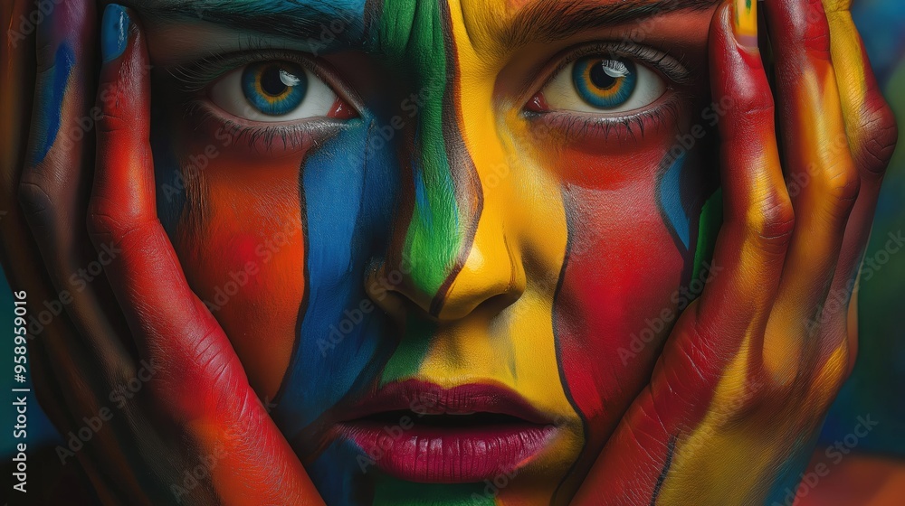 Obraz premium Emotions professional advertising poster 