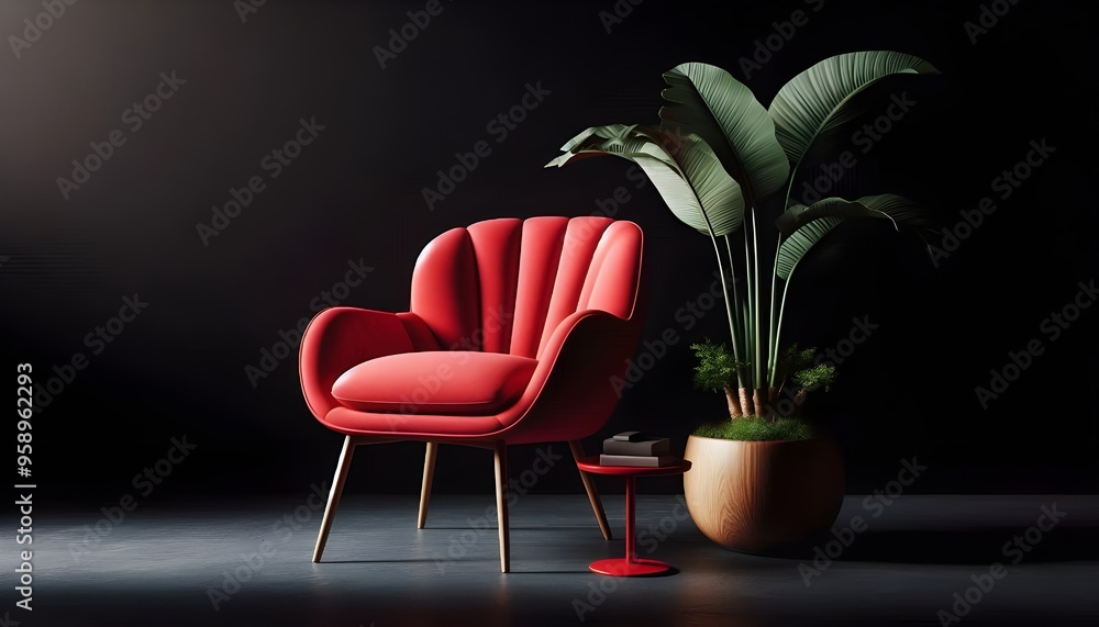 Fototapeta premium Modern cozy living room and background interior design, modern home